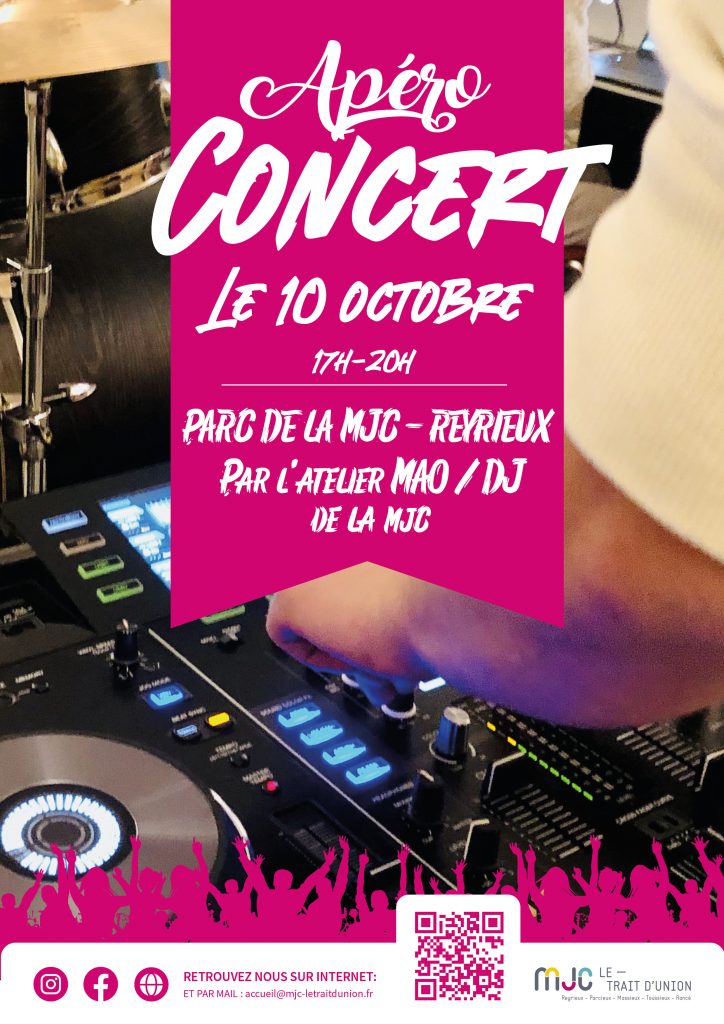 1ER APÉRO CONCERT DE L’ANNÉE ! Le 10 OCTOBRE !