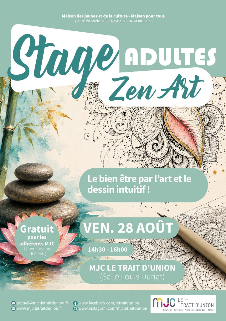 STAGE DECOUVERTE NOUVELLE ACTIVITÉ : ZEN ART
