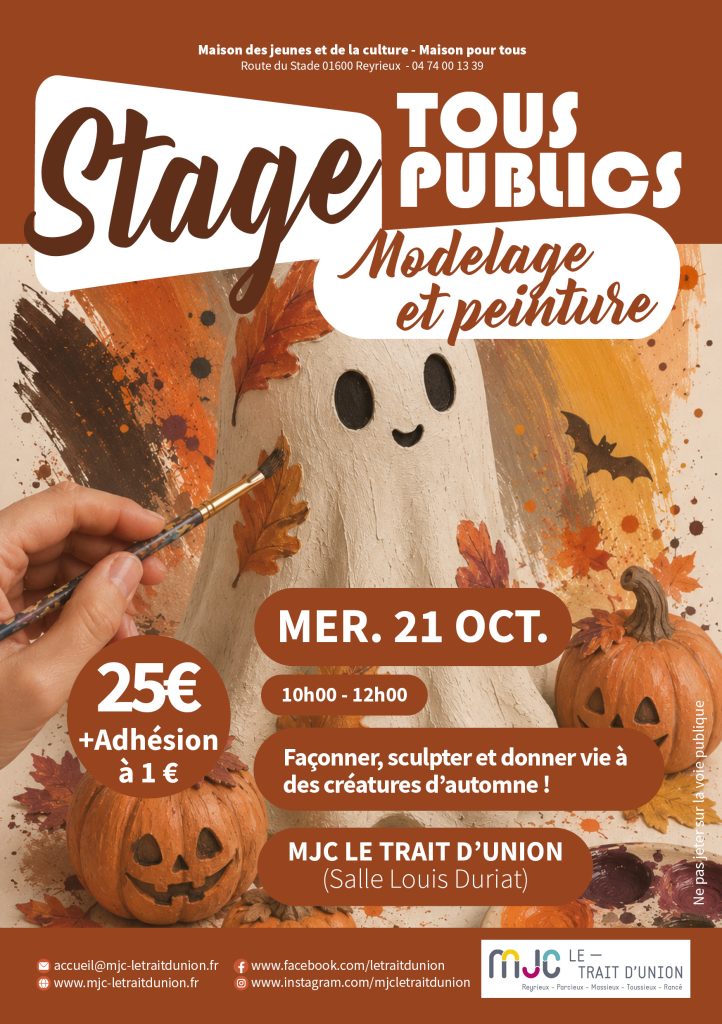 LES PROCHAINS STAGES DE LA MJC !