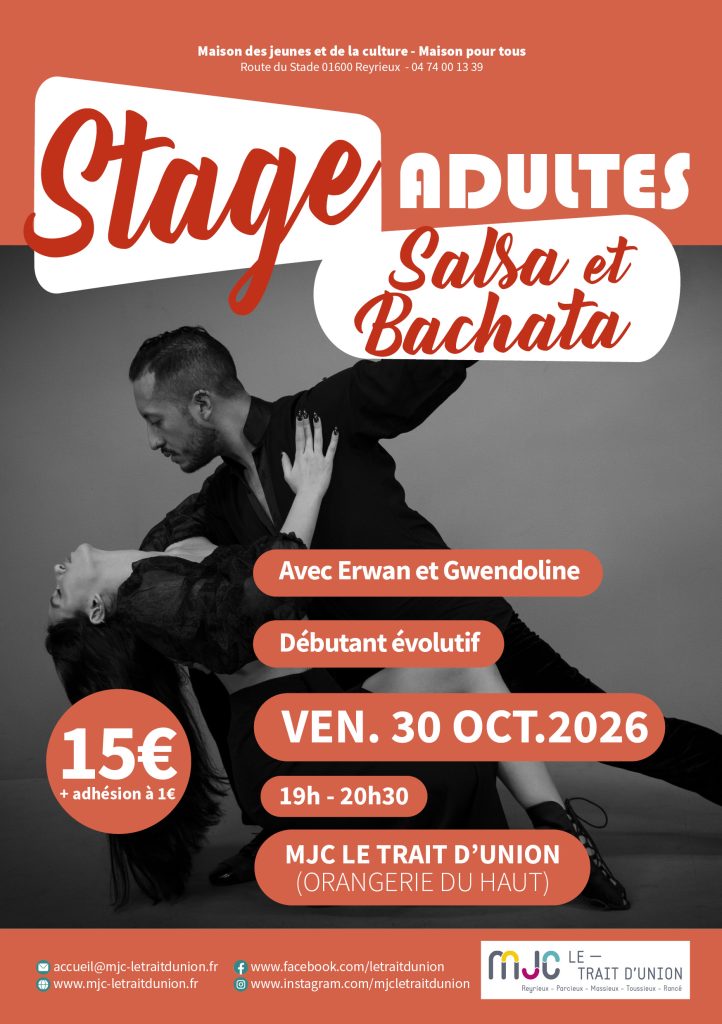 STAGE SALSA ET BACHATA !! Inscriptions ouvertes !
